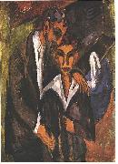 Ernst Ludwig Kirchner Graef and friend oil